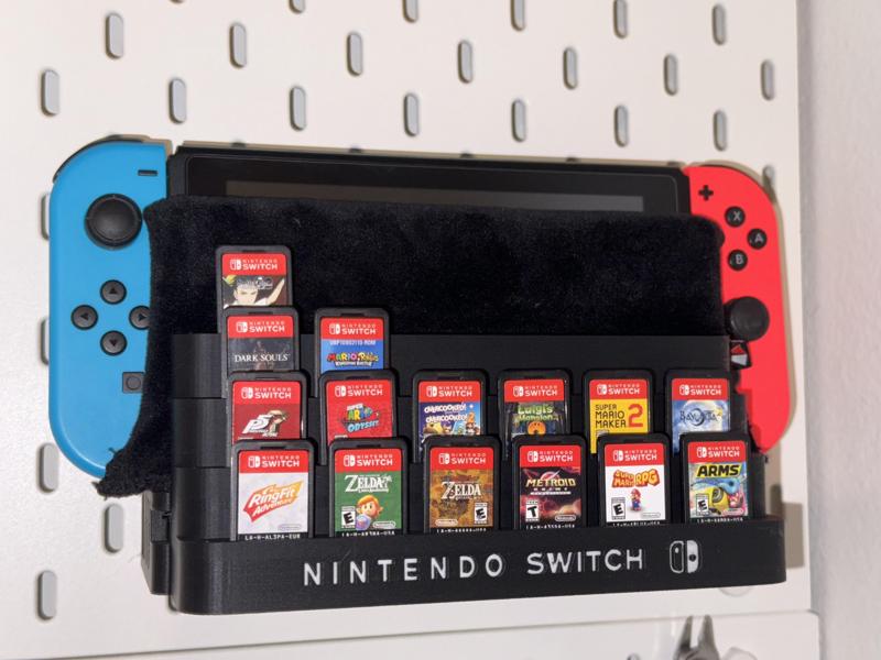 Skadis Switch Dock with Pegs and 24 Cartridge Slots