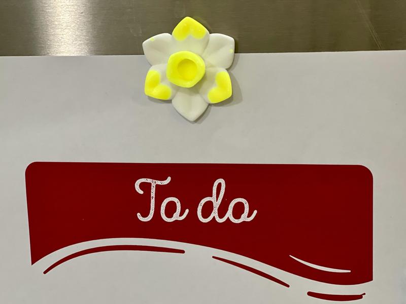 Daffodil Flower Fridge Magnet - Color Change