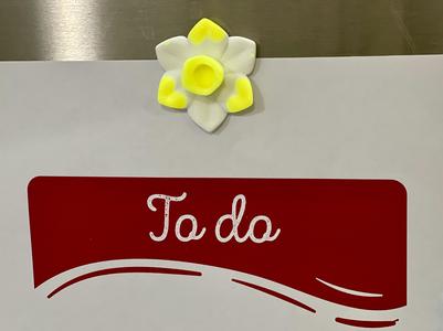 Daffodil Flower Fridge Magnet - Color Change