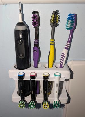 Toothbrush holder / caddy wall mountable
