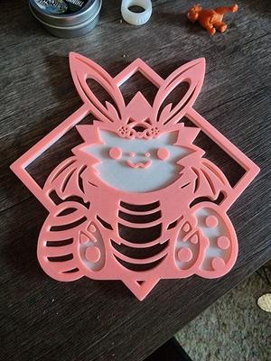 Bunny Dragon wall decor