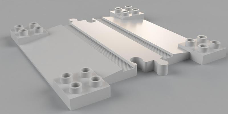 Duplo train crossing