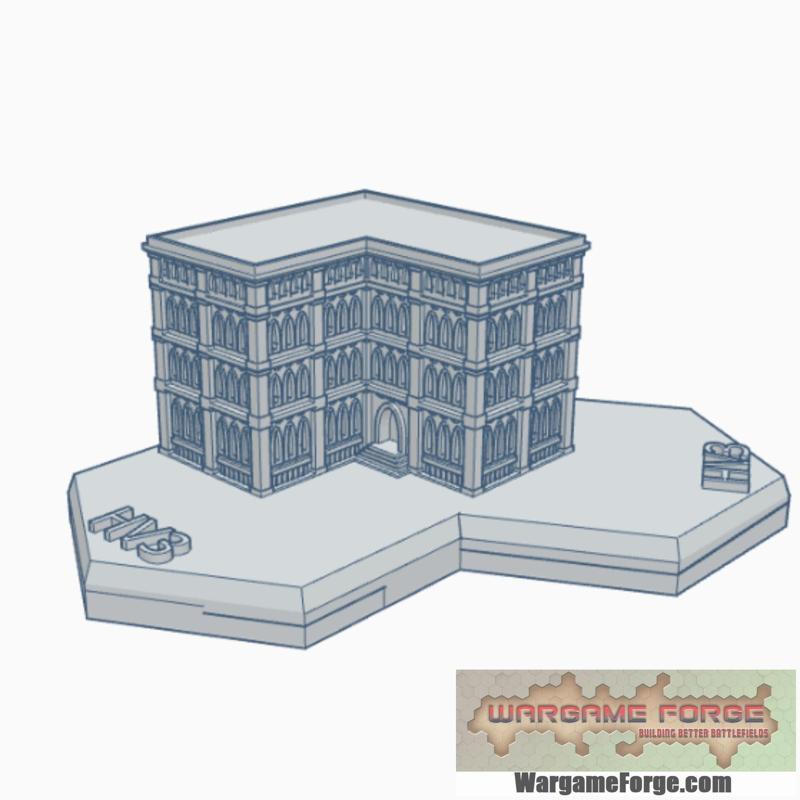 Gothic Building 78 Hex Map Scale HMSG078
