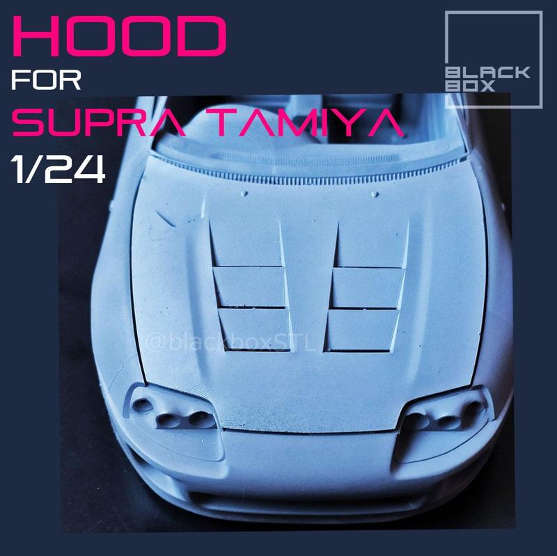 SUPRA CUSTOM HOOD FOR TAMIYA 1-24th MODELKIT