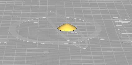 Diffractor lens 2cm.