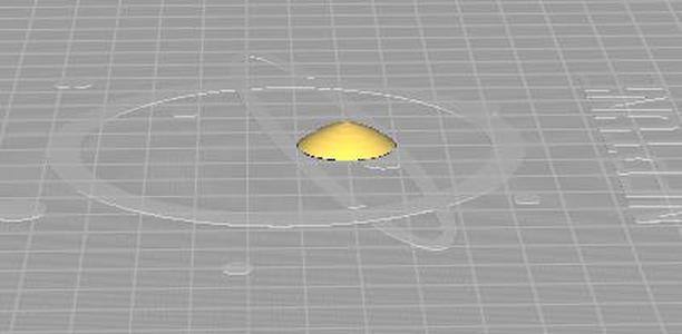 Diffractor lens 2cm.