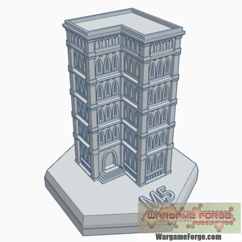 Gothic Building 36 Hex Map Scale HMSG036