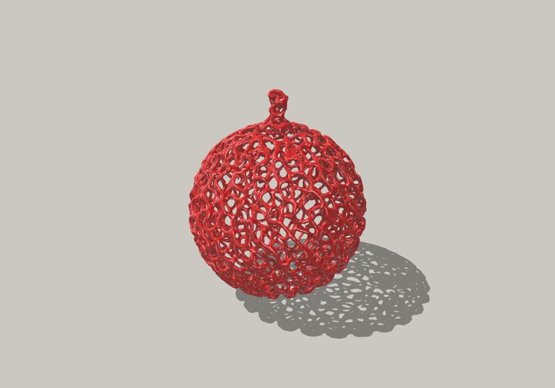 Voronoi Christmas ball