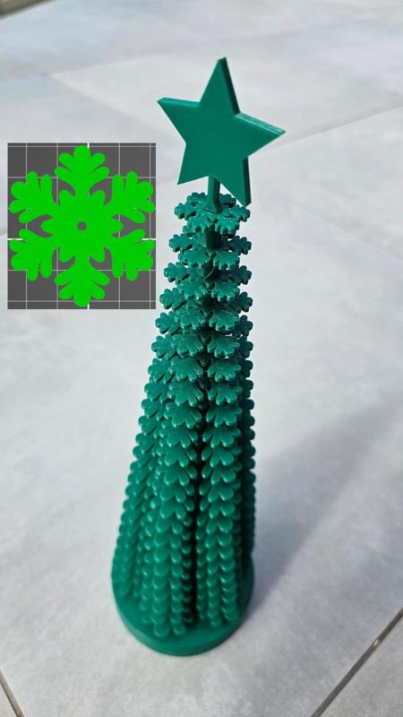 Christmas tree - stackable, 'leafy' design pattern