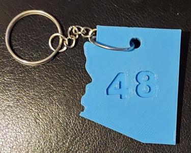 Arizona Keychain with 48
