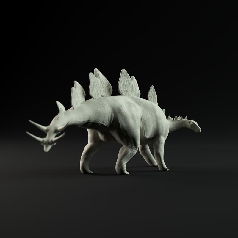 Stegosaurus walking 1-35 scale pre-supported dinosaur