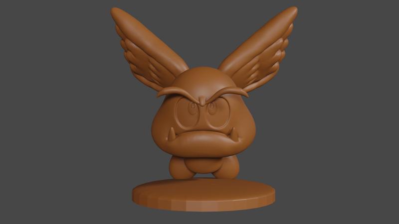 Mario inspired, ParaGoomba, Tabletop DnD miniature