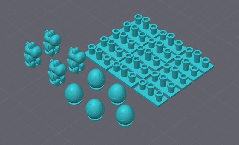 Mario themed Catan pieces