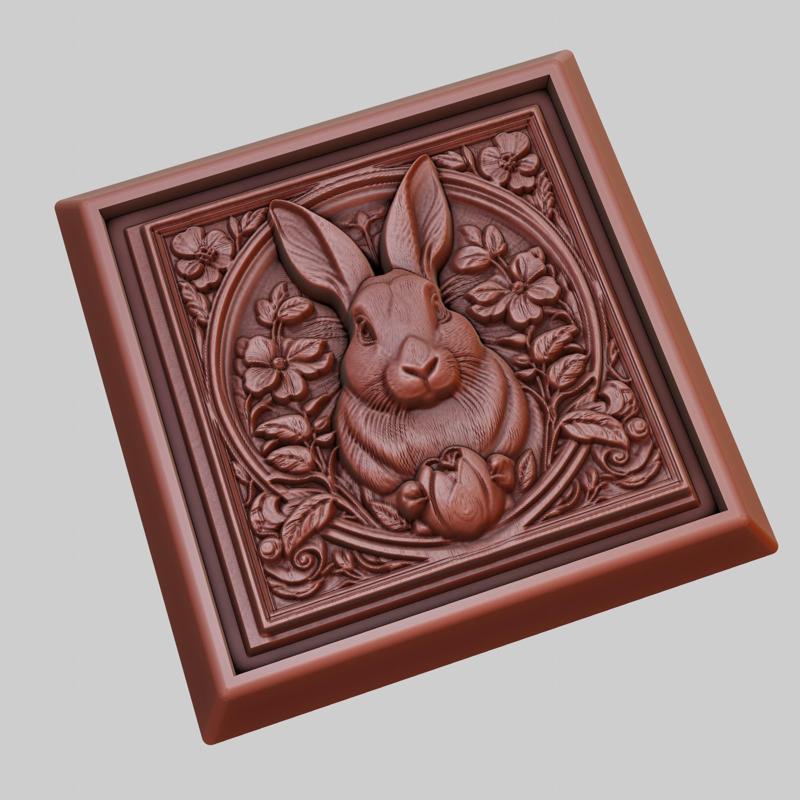 Rabbit Animal 3D Model for CNC Router Laser & 3D Printer