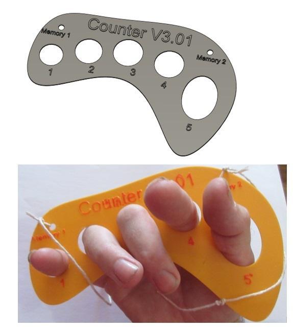 Finger Counter with two memories