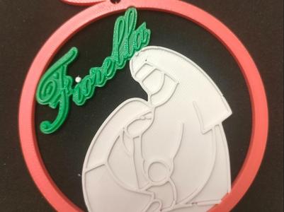 Christmas decoration with name