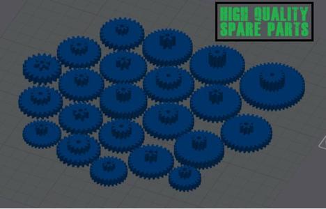 GEARS COLLECTION - 22 DETAILED REPLACEMENT GEARS