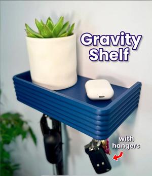 Gravity Shelf - Floating Shelf with Hidden Hangers
