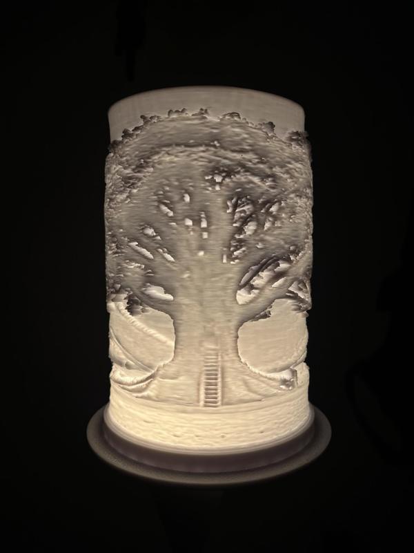 Tree Lithography Lamp