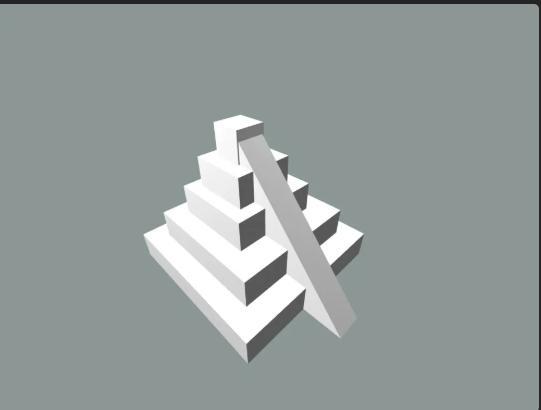 Pyramid with slope
