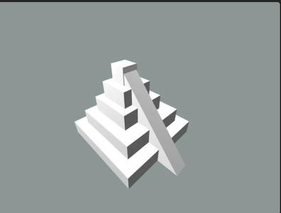 Pyramid with slope