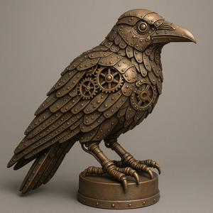 Steampunk Mechanical Raven