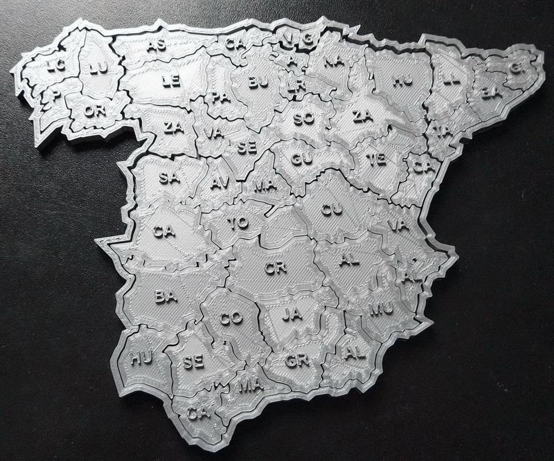 Puzzle mapa de España ( por provincias y por comunidades autonomas )