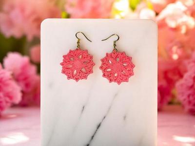 RoseLight flower earrings