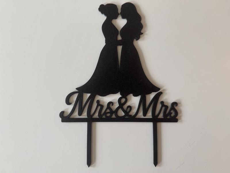 Wedding Cake Topper Female Couple 