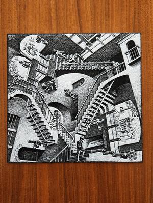 M. C. Escher's Relativity - HueForge