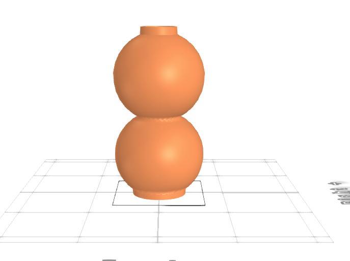 minimal stacked circle vase