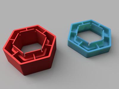 Gravitrax compatible height unit hollow remix