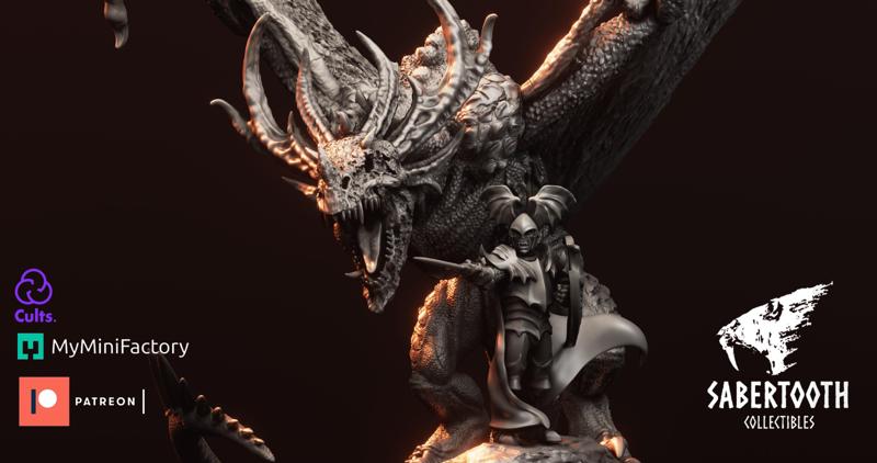 Vampire Lord with Zombie Dragon