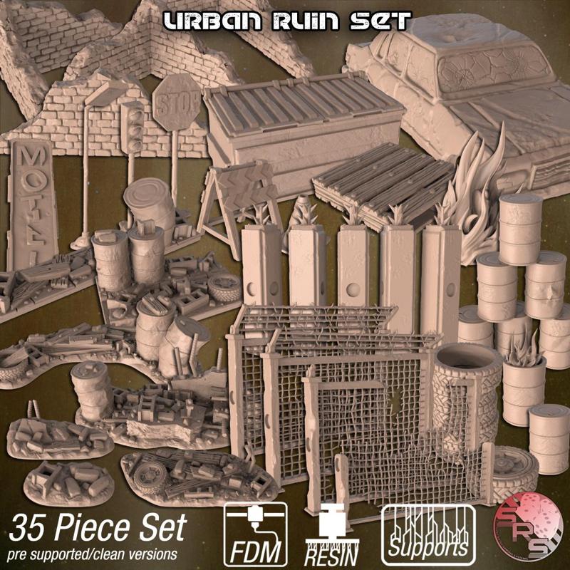 Urban Ruin Themed Scatter Terrain