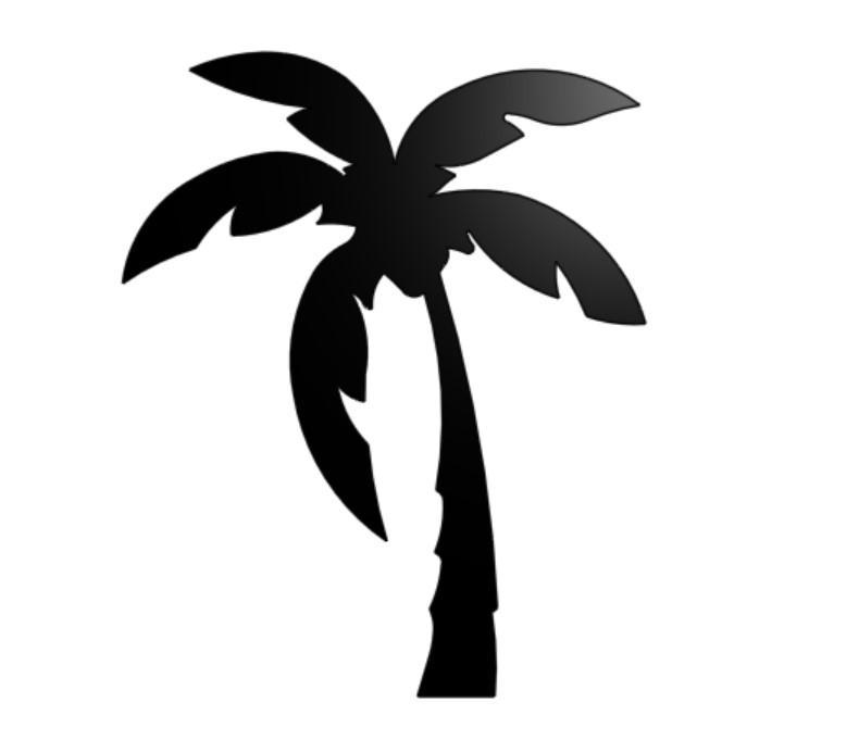 Palm tree wall art
