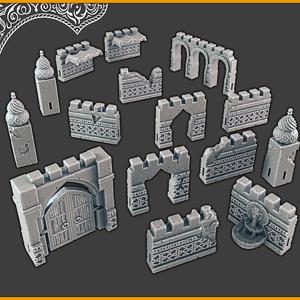 Desert City Walls - OpenLock [Support-free]