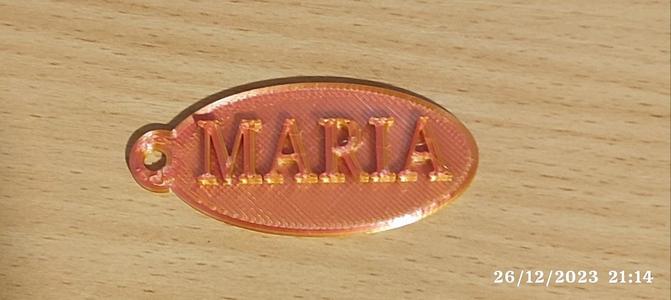 LLAVERO MARIA = KEY RING MARIA
