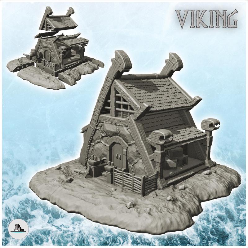 Viking mansion with fence and storage shed (9) - Alkemy Lord of the Rings War of the Rose Warcrow Saga
