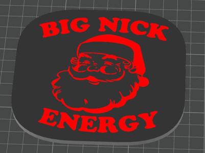 Big Nick Energy - Wall art Decor Funny Christmas