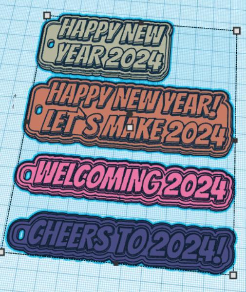 Happy New Year! Keychain