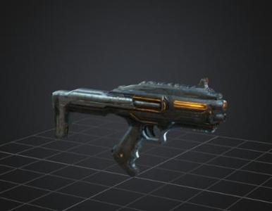 Arme futuriste décorative / Decorative Futuristic Weapon