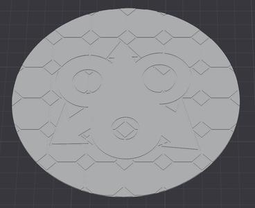 God of Decay marble topper for 130mm base