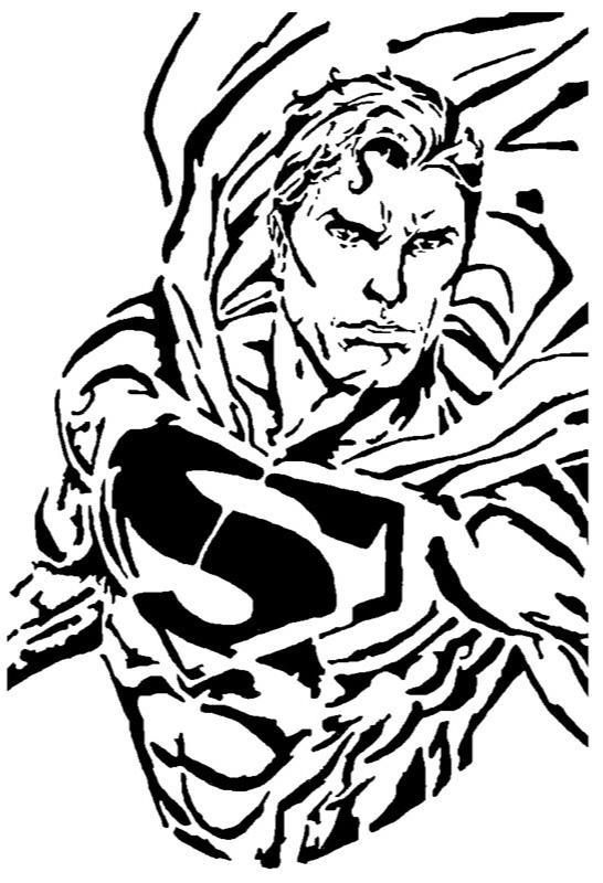 Superman stencil 4