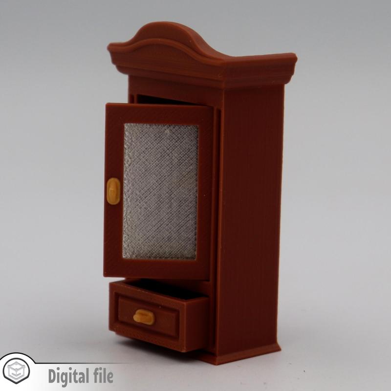 1:12 miniature Apothecary Chest/Hanging Cabinet