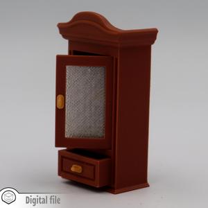 1:12 miniature Apothecary Chest/Hanging Cabinet