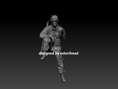 WW2 AMERICAN PARATROOPER 101 JEEP WILLY V2