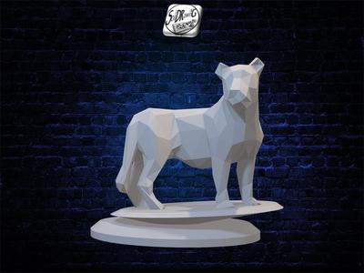 Watching Tiger - Low Poly - Bust - Excellent Design - Decor