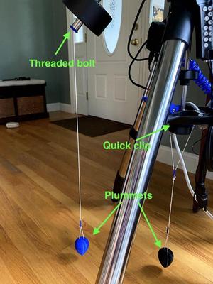 Polar Plumb for a German Equatorial Mount