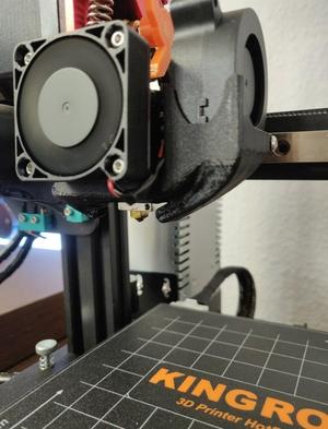 KP3S Modular Fan Duct for 3010/4010 Hotend and 4020 or 5015 Part cooling + ABL Mount / BLTouch