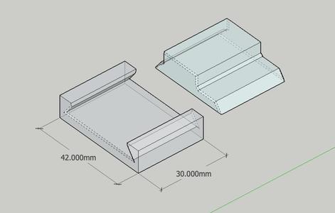 Trapezoidal rail assembly test